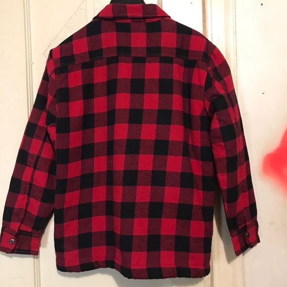 Tommy Bahama Flannel Shirt Jacket Plaid Boys Size 16 / XXL - Picture 7 of 10
